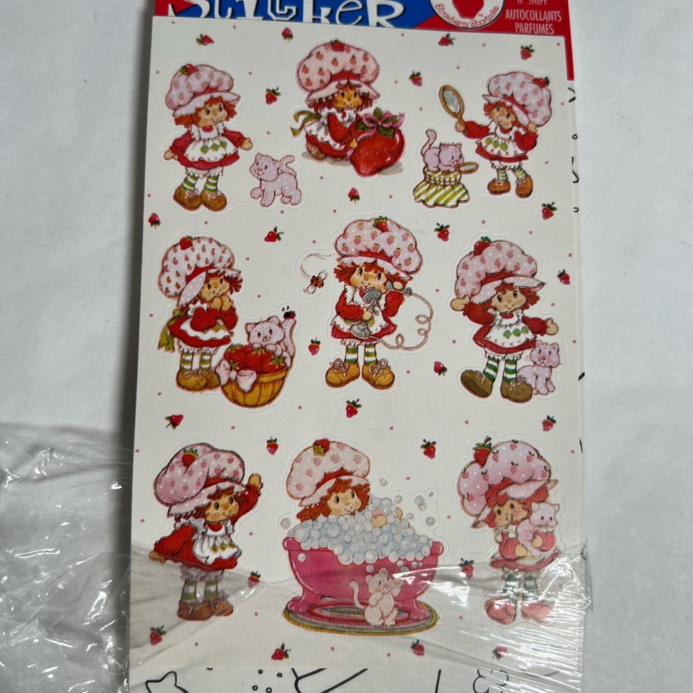 Vintage Strawberry Shortcake‎ Stickers 1 sheet